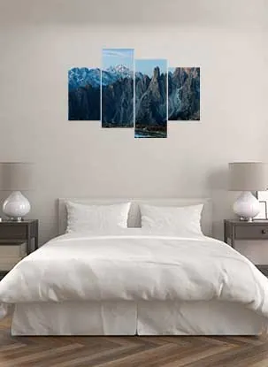 Canvas print wall displays - M-Shaped